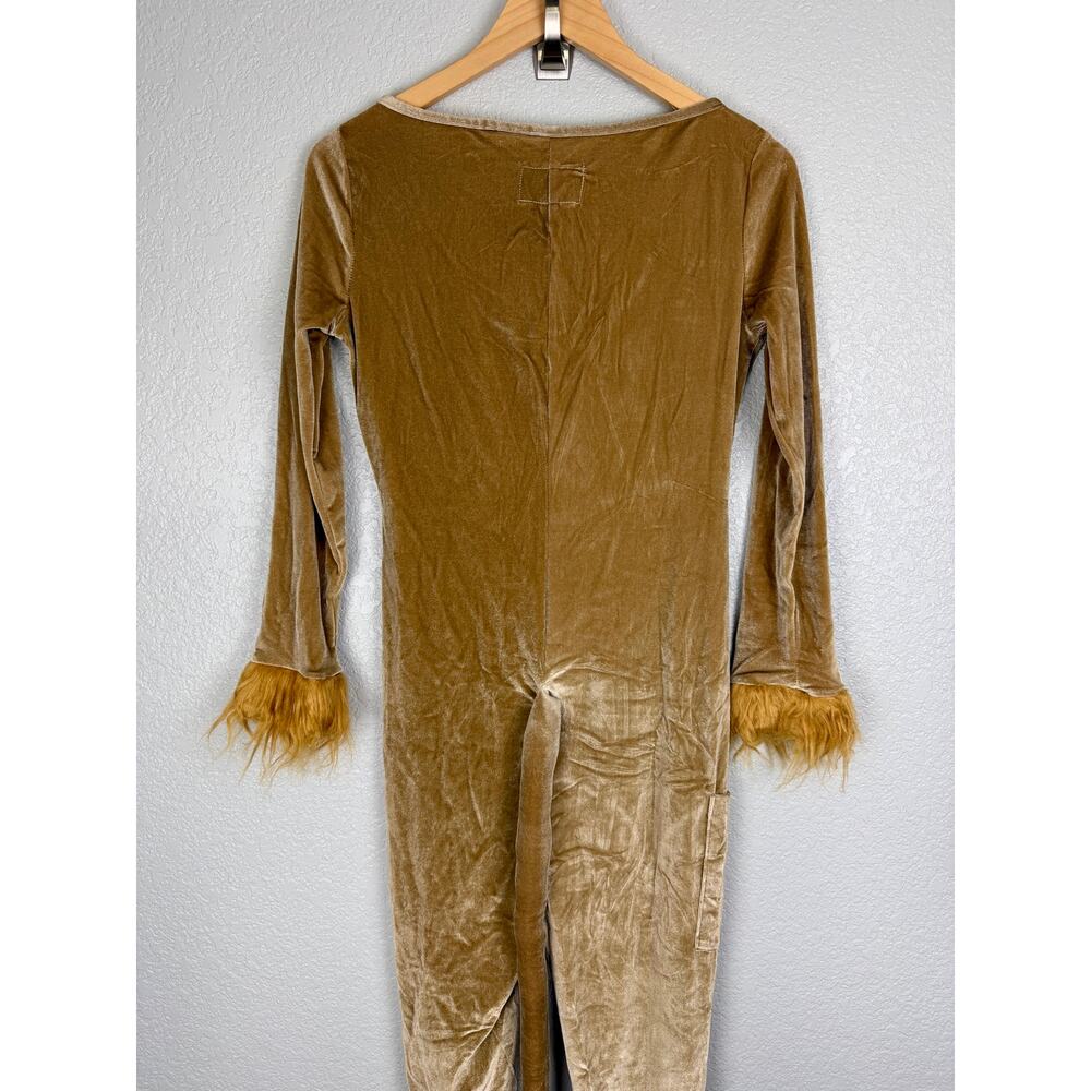 Tipsy Elves NWT Lion Costume Faux Fur Bodysuit M Halloween Party Cosplay Cute - Picture 8 of 12